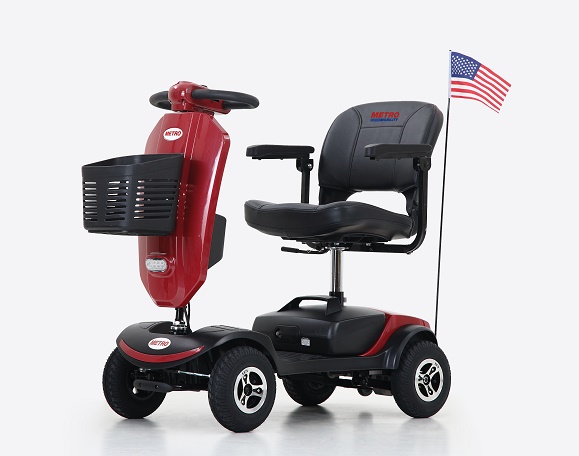 Metromibility Red M1 Plus Portal 4-Wheel Mobility Scooter